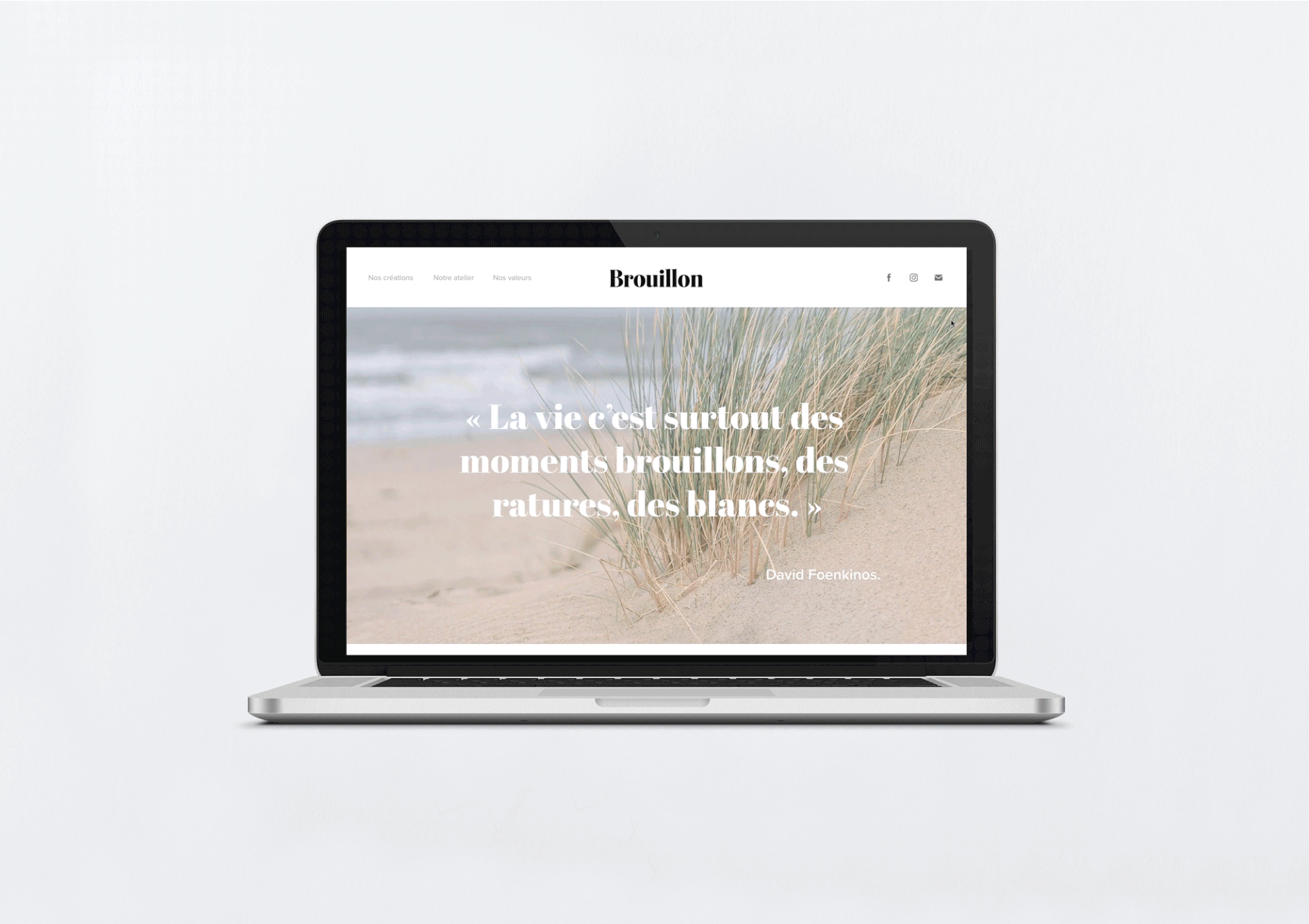 aperçu site brouillon